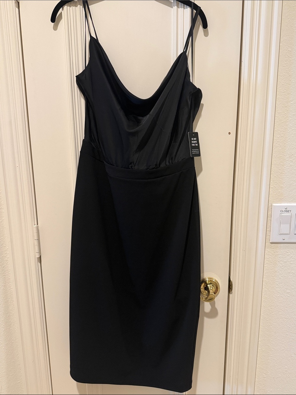 Express Black Cowl Neck Slip Dress - Women